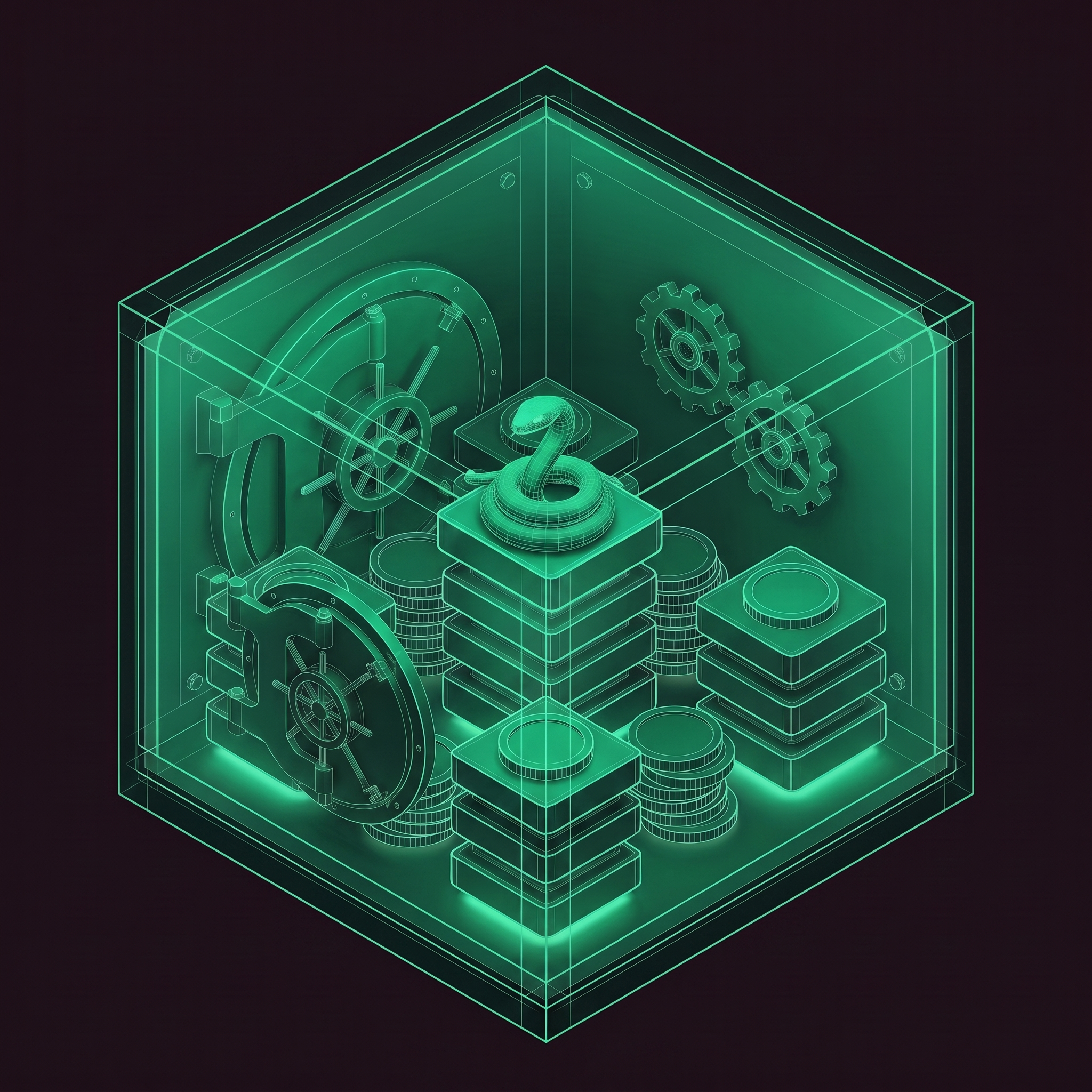 Treasury gear isometric icon